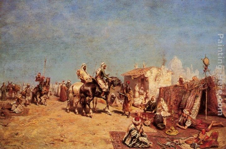 Alberto Pasini An Arab Encampment